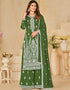 stylish camo green art silk designer party wear salwar suit with camo green art silk df-25-10251 Close-up View
