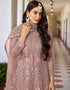 chic light mauve butterfly net designer party wear readymade salwar suit with light mauve japan satin ie-1026-b Close-up View
