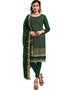 Green 60 Grm Georgette Chudidar Salwar Suit