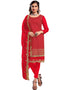 Red 60 Grm Georgette Chudidar Salwar Suit
