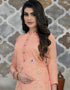 Peach Modal Chanderi Chudidar Salwar Suit Closure View