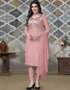 Pink Modal Chanderi Chudidar Salwar Suit