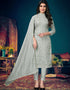 Sky Blue Modal Chanderi Chudidar Salwar Suit