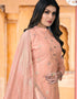 Pink Modal Chanderi Chudidar Salwar Suit Closure View