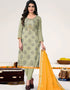 Green Modal Chanderi Chudidar Salwar Suit