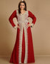 Chic Multicolor Georgette Hand Zari Embroidery Kaftan