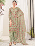 Traditional Function Wear Suit Collection Pista Net Patiyala Straight Close-up View