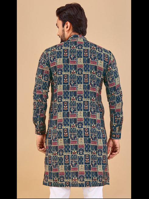 Multi Kurta Premium Soft Cotton Chudidaar Closure View