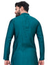 Teal Only Kurta Viscose Payjama Closure View