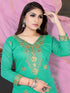 Mint Model Chanderi Patiyala Dress 193867 Back View