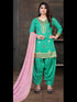 Mint Model Chanderi Patiyala Dress 193867