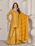 Mustard Premium Chiffon Sharara Suit 194017