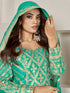 Sea Green Premium Chiffon Sharara Suit 194018 Back View