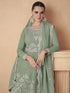 Pista Heavy Chinon Sharara Suit 194126 Closure View