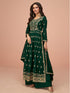 Green Vichitra Silk Sharara Suit 194234