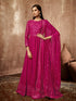 Rani Pink Heavy Georgette Anarkali Dress 195172