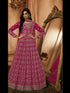 Rani Pink Heavy Georgette Anarkali Dress 195175