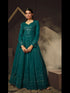 Teal Heavy Georgette Anarkali Dress 195187