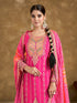 Pink Premium Fiber Chinnon Patiyala Dress 195200 Closure View