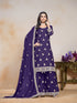 Purple Chinon Sharara Suit 195217