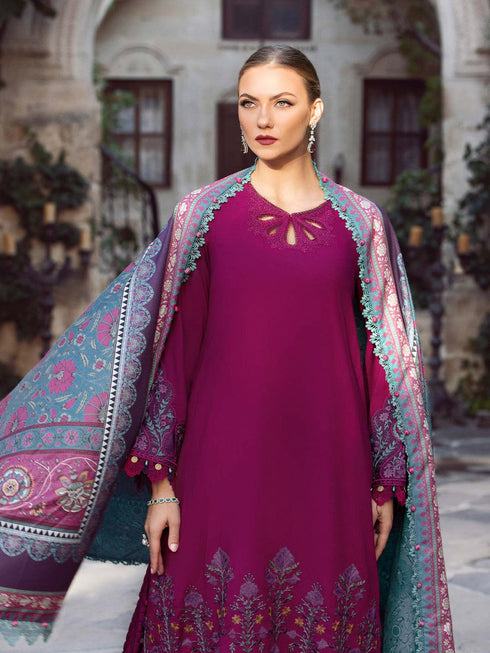 Wine Rayon Palazzo Suit 199770 Closure View