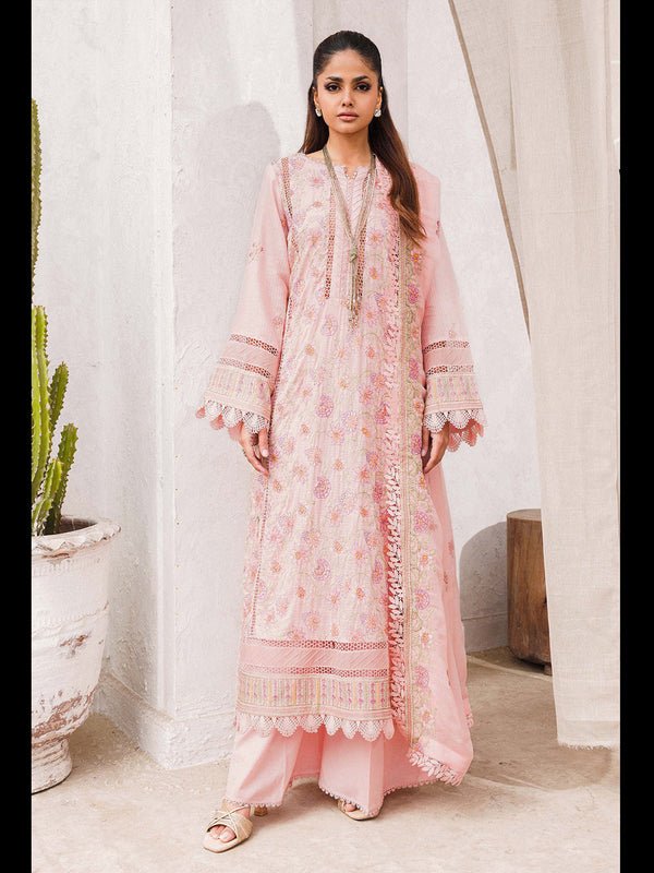Pink Heavy Cotton Palazzo Suit 199773