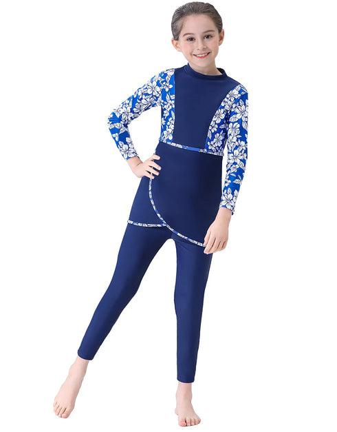 Modest Aquatic Charm: 3-Piece Islamic Swimwear Set for Girls – Elevate Beach Adventures with Kid's Burkini, Swim Caps, and Modest Swim Suits"