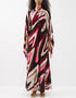Designer Party Wear Maxi Dress Red French Moss Maxi Dress Front View