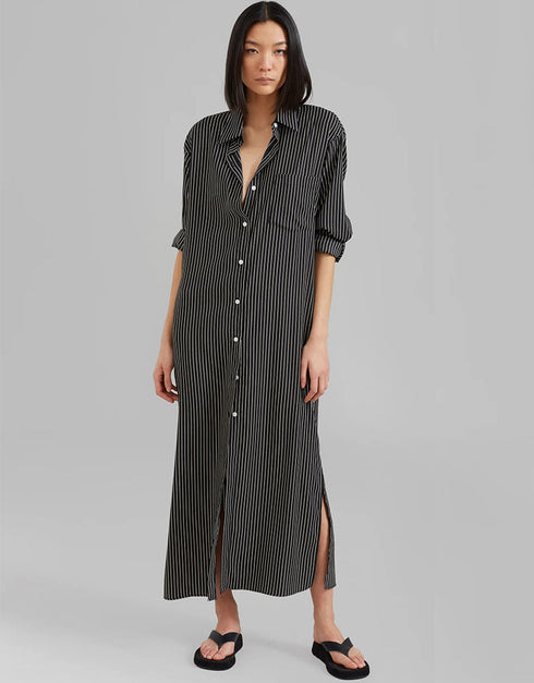 Designer Party Wear Maxi Dress Black Heavy Organza Silk Maxi Dress Front View