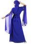 Trendy Blue Georgette Pearl Embroidery Kaftan