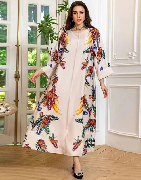 ffortless Sparkle: Diamond-Accented Abaya for Everyday Elegance