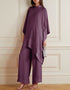 Designer Party Wear Readymade One Piece Salmon Korean Nida Pant Suit Front View