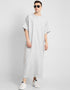 White Thobes Cotton Blend Plain Solid Work