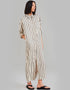 Designer Party Wear Maxi Dress Cream Heavy Organza Silk Maxi Dress Close-up View