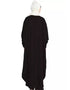 Trendy Front open and cuff with self button butterfly Kaftan In The Shade of Black