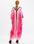 Pink Soft Silk Crepe Maxi Dress Back View
