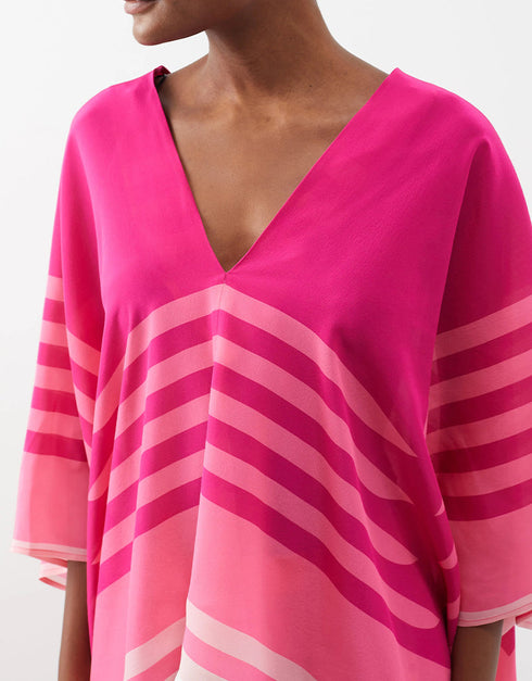 Designer Readymade Co-Ord Sets With Pockets Pink Lemonade Soft Silk Crepe Pant Suit Close-up View