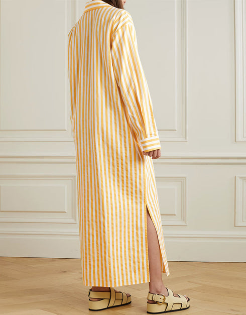 Designer Party Wear Maxi Dress Yellow Rayon Blend Maxi Dress Close-up View