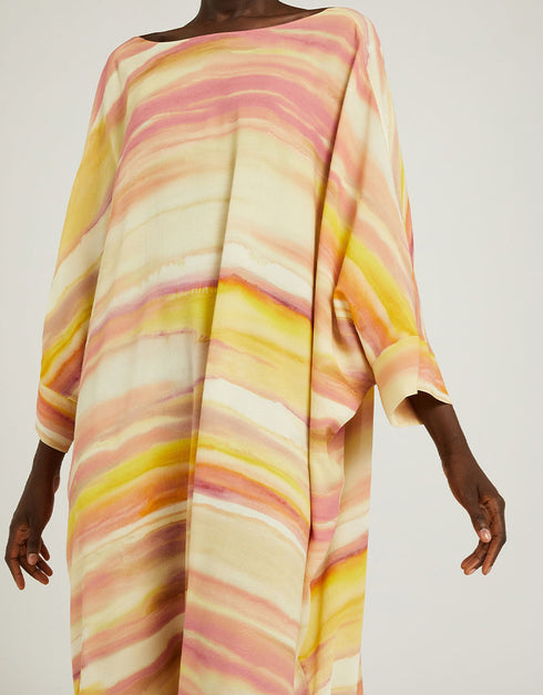 Cream Cotton Voil Maxi Dress