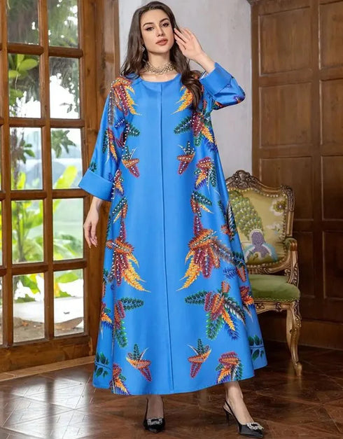 ffortless Sparkle: Diamond-Accented Abaya for Everyday Elegance