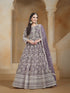 Purple Net Anarkali Dress Acy1842