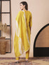 Mustard Pv Chanderi Pant Suit Acy2980 Closure View