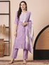 Purple Pv Chanderi Pant Suit Acy2981