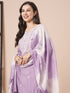Purple Pv Chanderi Pant Suit Acy2981 Back View