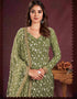 fashionable green butterfly net designer party wear salwar suit with green american crepe 13632-acy3906 Close-up View