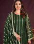 sophisticated green butterfly net designer party wear salwar suit with green american crepe 13632-acy3909 Close-up View