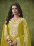 Yellow P V Chanderi Patiyala Dress Acy8415 Closure View