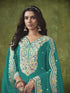 Green P V Chanderi Patiyala Dress Acy8417 Closure View