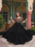 Black Rayon Anarkali Dress Acy9203 Salwar Kameez