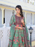 Green Dola Silk Anarkali Dress Acy9243 Back View